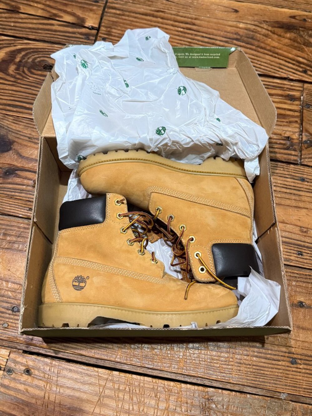Timberland Boots Waterville 6-Inch Wheat Nubuck Women's Size 8.5 w/ Original Box